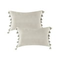 thumbnail image 3 of 2 Pcs Throw Pillow Cover with Tassel, Soft Velvet Throw Pillow Case Sofa Cushion Case, 3 of 9