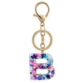 thumbnail image 3 of Porte-clés en Résine 26 Lettres pour Femmes Filles Pendentif de Sac Breloque Accessoires de Sac à Main, 3 of 5