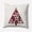 Merry Red, variant on Simply Daisy Plum Colored Christmas Calendar Christmas Soft Spun Polyester Decorative Throw Pillow, 16" x 16"