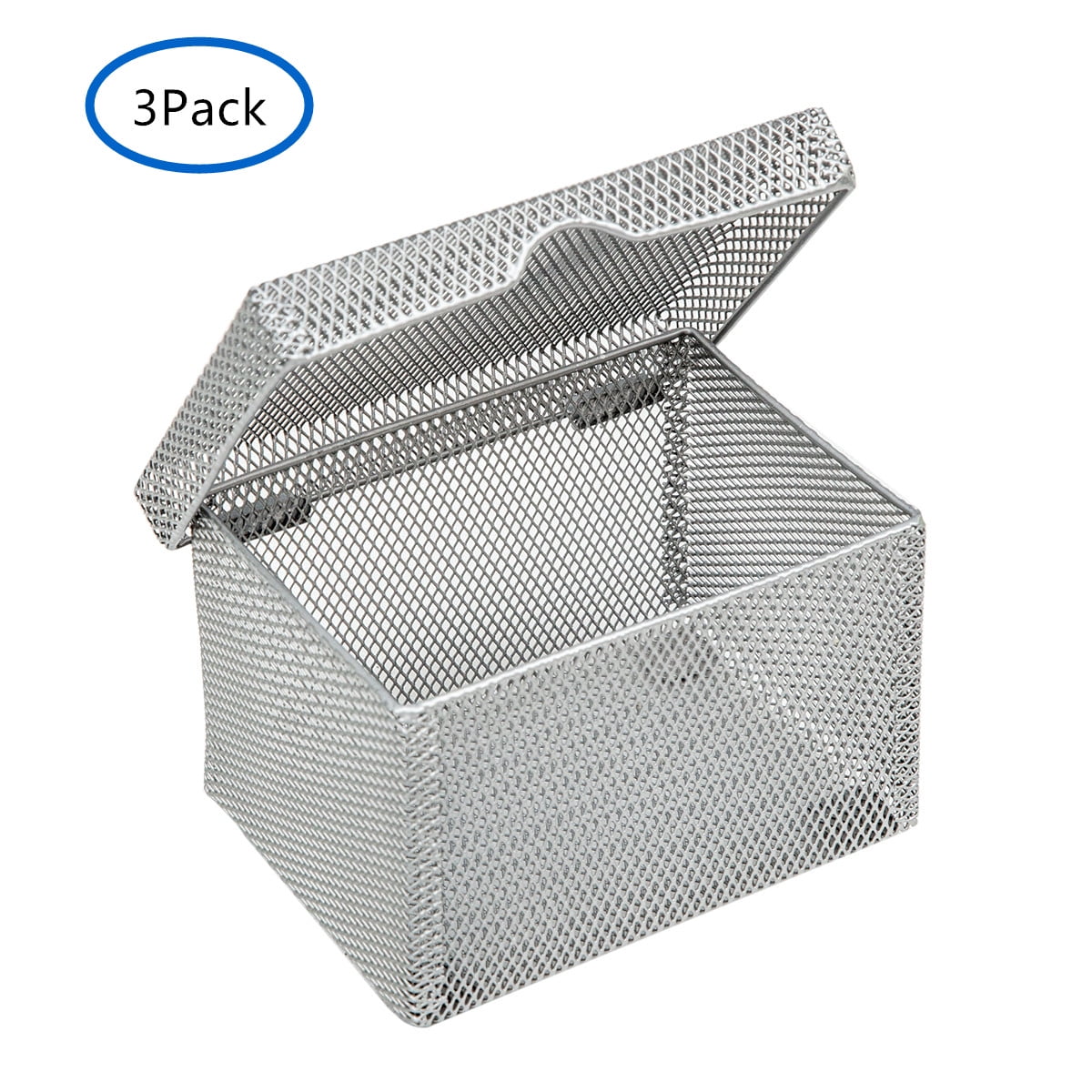 Pro Space 3Pack Card Box Metal Mesh Office Supplies Organizer Sticky