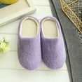 thumbnail image 4 of PENGXAING Pantoufles en Mousse à Mémoire de Forme pour Femmes, Pantoufles d'Intérieur et d'Extérieur, Pantoufles de Chambre Chaudes et Douces avec Doublure en Flanelle, 4 of 9