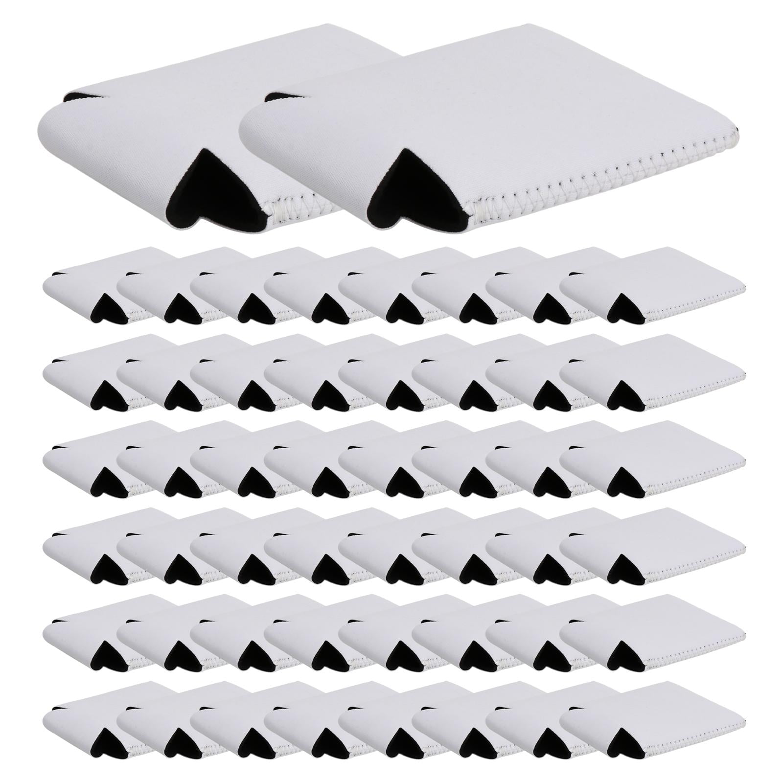 LeeQinersw 5Pcs Can Coolers Drinks Cooler Sleeves Plain Bulk Beer Can Sleeves Collapsible