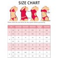 thumbnail image 5 of Conjuntos de Bikini de Una Sola Manga para Mujeres, 2 Piezas, Parte Inferior Triangular Acanalada Asimétrica, Trajes de Baño Deportivos, Talla X-Large, Color Púrpura, 5 of 5