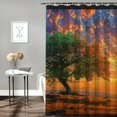 thumbnail image 2 of Orinice Sunset Bathroom Decor Set Colorful Luxurious Graphic Print Polyester Fabric Shower Curtain with Hooks 36x72, 2 of 7