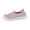 Pink, variant on Women's Anti-Collision Toe Slip-On Sneakers, Breathable Knit Mesh Flats with Comfort Round Toe for Daily Travel & Walking Beige