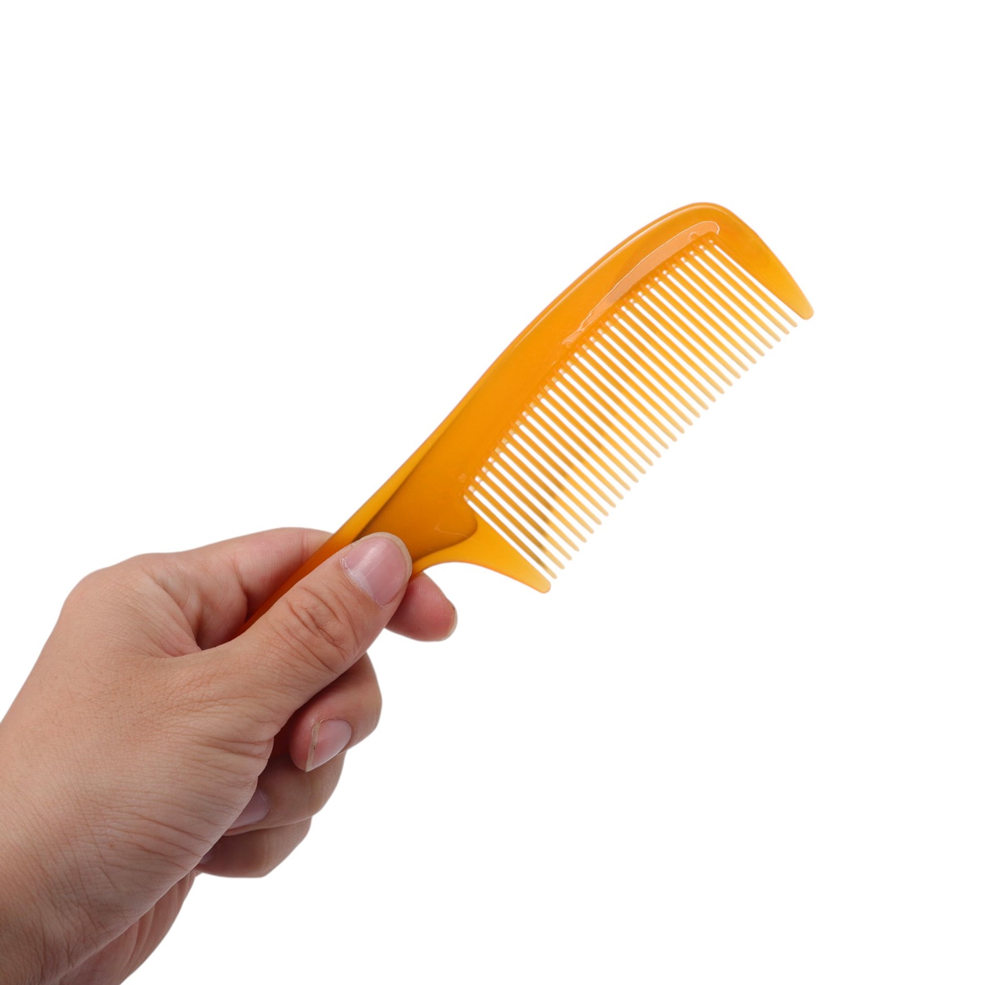 Unique Bargains 1 Pc Women Durable Tendon Comb for Curly Hair in Vibrant Orange Color