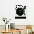 thumbnail image 2 of Nawypu Retro Music Black And White Turntable Vinyl Record Poster Record Player Wall Art Picture Print Canvas Painting Modern Bar Decor Poster, 2 of 4