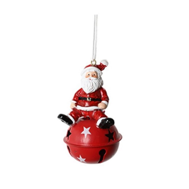 Colgante de muñeco de nieve de Papá Noel, decoración de hierro, colgante para árbol de Navidad.
