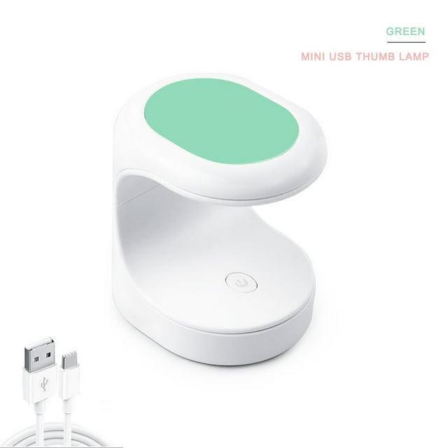 Heliisoer Mini Nail Piece Portable Phototherapy Lamp USB Nail Polish Baking Lamp