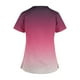 thumbnail image 4 of Fiudx Tops para Mujer Top de Ropa de Enfermería con Bolsillo y Cuello En V de Manga Corta de Color Degradado Informal a La Moda para Mujer, 4 of 5