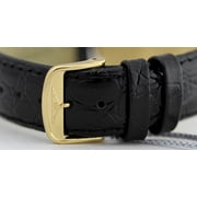 Longines Presence 18kt Gold Mens Luxury Swiss Quartz Strap Watch L4.802.6.32.2
