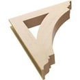 thumbnail image 6 of Ekena Millwork 5 1/2"W x 36"D x 40"H Thorton Traditional Rough Cedar Woodgrain TimberThane Bracket, Primed Tan, 6 of 6