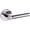 Silver, variant on Baldwin 5161190PASS 5161 Passage Door Lever Set - Black
