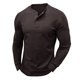 thumbnail image 1 of Blusas y camisas de manga larga y cuello redondo para hombre, blusa básica de color liso con cuello redondo y mangas largas., 1 of 3