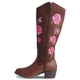 thumbnail image 3 of Bota Vaquera Larga para Mujer Dominiq Mod. 1151 Bordado de Rosas, 3 of 5