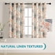 thumbnail image 2 of Cortinas MYSKY HOME, estilo lino, 183 cm de longitud, semitransparentes, con estampado floral, 2 of 7
