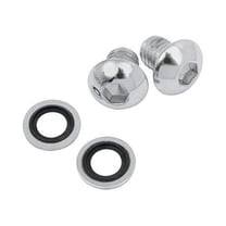 James Gasket Fork Drain Screw Kit - Chrome JGI-45858-77-K