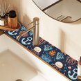 thumbnail image 2 of Yayeee Faucet Mat for Kitchen Sink 14.7" Diatomite Long Splash Guard Pad, Red Jellyfish, 2 Pack, 2 of 7