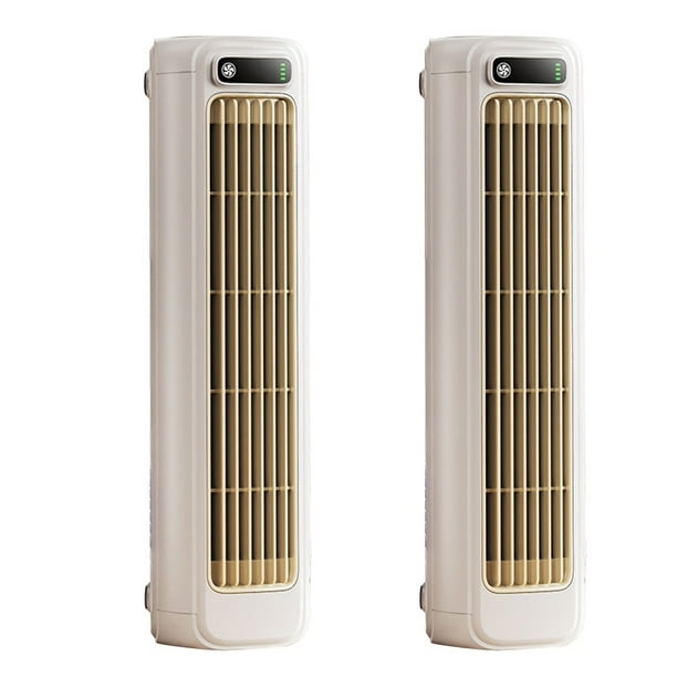 Constant Wind Tower Fan Vaneless Kitchen Irrigation Fan Turbine High Wind Silent Office Desktop Fan 2000mA