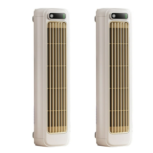 Binmer Constant Wind Tower Fan Vaneless Kitchen Irrigation Fan Turbine High Wind Silent Office Desktop Fan 2000mA