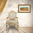 thumbnail image 3 of Camargo, Jesus P. 18x11 Gold Ornate Wood Framed with Double Matting Museum Art Print Titled - Casa Blanca Palma, 3 of 4