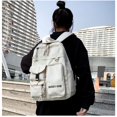 thumbnail image 3 of Mochila Escolar Estilo ins De Color Sólido Para Mujer Versión Coreana Harajuku ulzzang De Estudiante Universitaria De Gran Capacidad Para Escuela Secundaria, 3 of 3