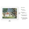 thumbnail image 2 of Mt. Vernon Virginia - George Washington’s Home - United Air Lines - Vintage Airline Travel Poster by Millard Sheets c.1950s - Fine Art Matte Paper Print (Unframed) 24x32in, 2 of 4