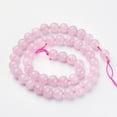 thumbnail image 5 of 1strand Gemstone Beads Strand Natural Rose Quartz Round about 8mm in diameter hole: 1mm about 46pcs/strand 15 inch, 5 of 8
