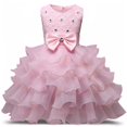 thumbnail image 1 of AAMILIFE Filles Dentelle Fleur Princesse Robe Vêtements Mariage Soirée Fracas Tulle Robe Enfants Robes, 1 of 2
