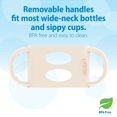 thumbnail image 5 of Dr. Brown's Wide-neck Baby Bottle Handles, 100% Silicone, Ecru, 1-Pack, 5 of 5