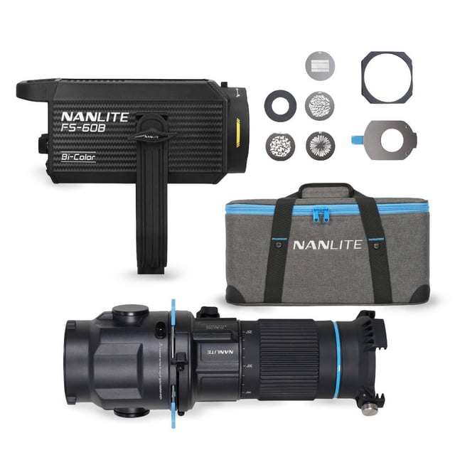 Proyector LED bicolor Nanlite FS-60B de estudio con control de aplicaciones
