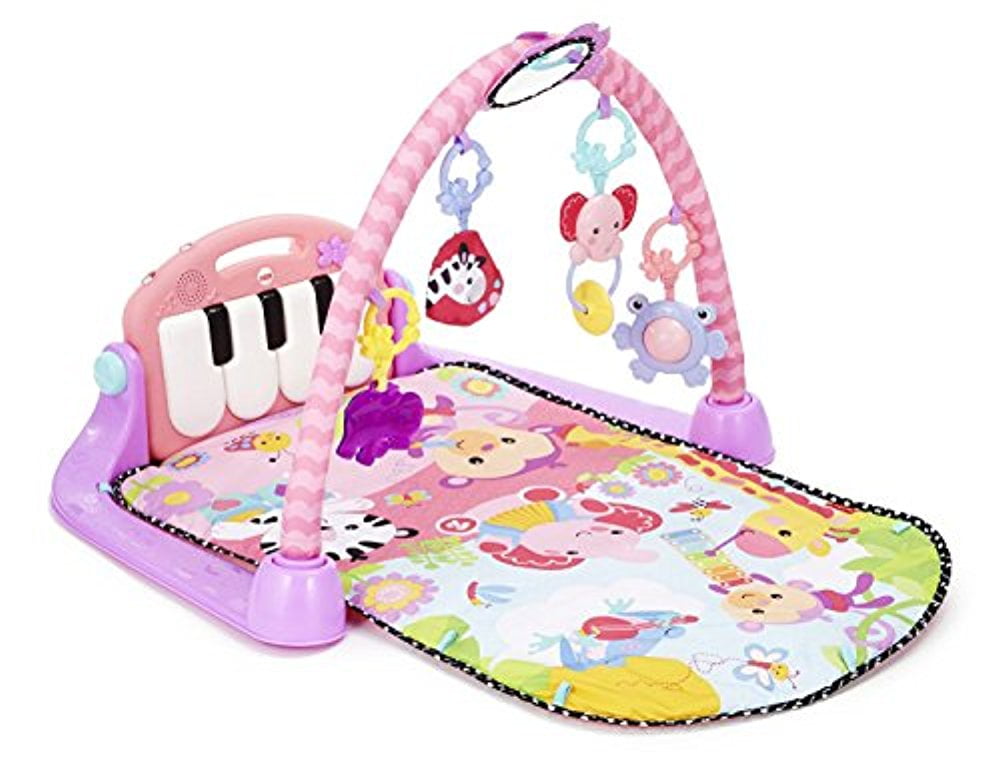 fisher price kick and play piano pink