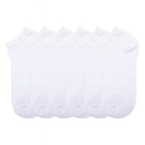 MOPAS Low Cut Plain Spandex Socks (12 Pairs-White)