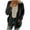 Black, variant on Viikei Women Casual Plus Size Plush Sweater Pockets Outerwear Buttons Cardigan Coat