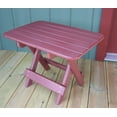 thumbnail image 4 of Phat Tommy Table d'Appoint Pliant pour Patio Extérieur - Table d'Appoint Adirondack en Poly - Table d'Appoint Toutes Saisons pour Votre Patio, Terrasse Ou Balcon (Rouge Foncé), 4 of 4