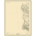 thumbnail image 3 of USGS 19x24 Black Modern Framed Museum Art Print Titled - Guadalupe California Quad - USGS 1905, 3 of 5