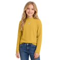 thumbnail image 2 of Cotton Long Sleeve Pullover Shirts for Girls Mock Neck Teen Pullover Tops Turtleneck Warm and Soft Comfortable Loose Fit Casual Tops Basic Tees Fall Winter Clothes 5-14 Years, 2 of 8