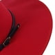 thumbnail image 4 of Jumpingount Sombrero panamá de fieltro retro de poliéster con hebilla de cinturón Sombrero de moda para mujer clásico y de moda unisex Sombreros Menta verde, 4 of 6