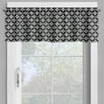 thumbnail image 4 of Ambesonne Mudcloth Valance & Curtain, Native Triangles, 55"x45", White and Black, 4 of 7