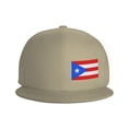 thumbnail image 3 of DouZhe Casquette à Visière Plate Snapback, Imprimés du Drapeau de Puerto Rico, Casquette de Baseball Jaune Ajustable pour Adulte, 3 of 6