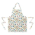 thumbnail image 2 of Cartoon Construction Vehicles Trees Apron-Garden Aprons for Women with Pockets-Cotton Linen Waterproof Kitchen Cooking Gardening Aprons Adjustable for Kitchen,Cooking,BBQ and Salon 33x27 Inch, 2 of 7