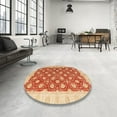 thumbnail image 3 of Ahgly Company Indoor Rectangle Abstract Orange Red Oriental Area Rugs, 5' x 8', 3 of 6