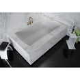 thumbnail image 1 of 72 x 32 in. Contemporary Rectangular Acrylic Undermount Bath Tub, White, 1 of 1