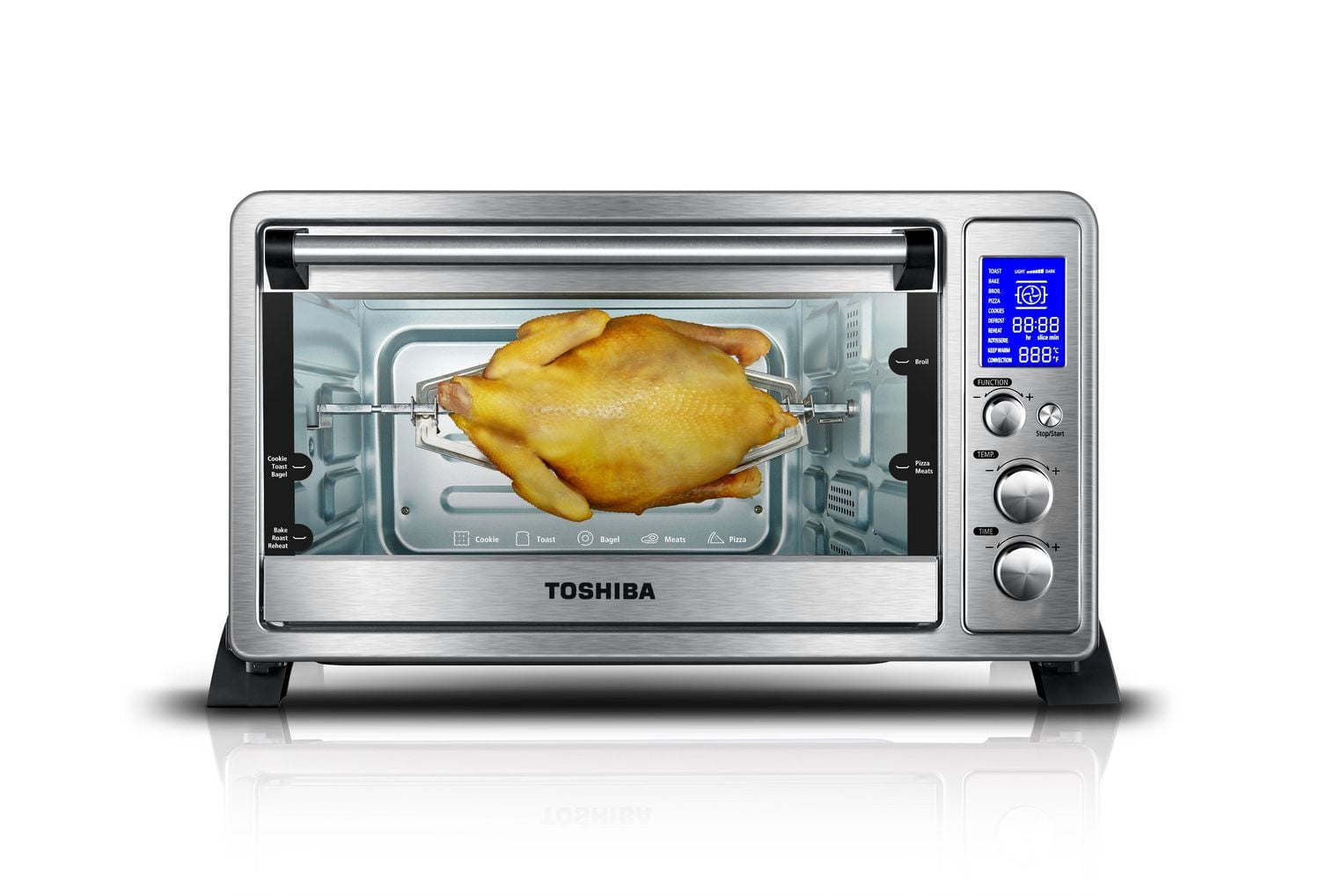 Toshiba 25L Stainless Steel Toaster Oven with Digital Display
