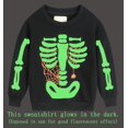 thumbnail image 3 of DDSOL Sweat-Shirt Garçon Halloween Skeleton Tops Brillant Pull-Over T-Shirts 2-7 Ans, 3 of 8