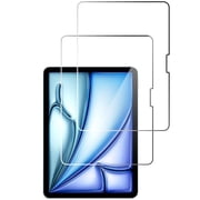 KUMEE Screen Protector for Ipad Air 11" 2024 6Th Generation,2 Packs Tempered Glass Screen Protectors Anti-Scratch Face Id & Pencil Compatible,Hd Clear Ipad Air 11" Screen Protector
