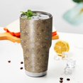 thumbnail image 3 of 30oz Brown Christmas Pattern Tumblers Stainless Steel Tumbler with Lid and Straw,Vacuum Insulated Double Wall Travel Tumbler Cups Mug with Cleaning Brush for Coffee,Tea, 3 of 7