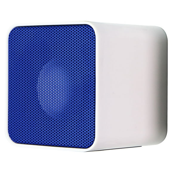 TracFone Universal Wireless Cube Speaker - White/Blue