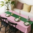 thumbnail image 4 of 4Pcs 2in1 Witch Birthday Party Decorations Tablecloth, 54" x 108" Pink and Green Kitchen Table Cloth Disposable Rectangle Plastic Table Cover for Kids Baby Shower Wedding Party Supplies, 4 of 14