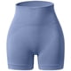 thumbnail image 3 of Gibobby Short Deportivo Pantalones cortos de cintura alta para mujer Fitness entrenamiento atlético correr Yoga pantalones cortos de gimnasio(Aqua, M), 3 of 4